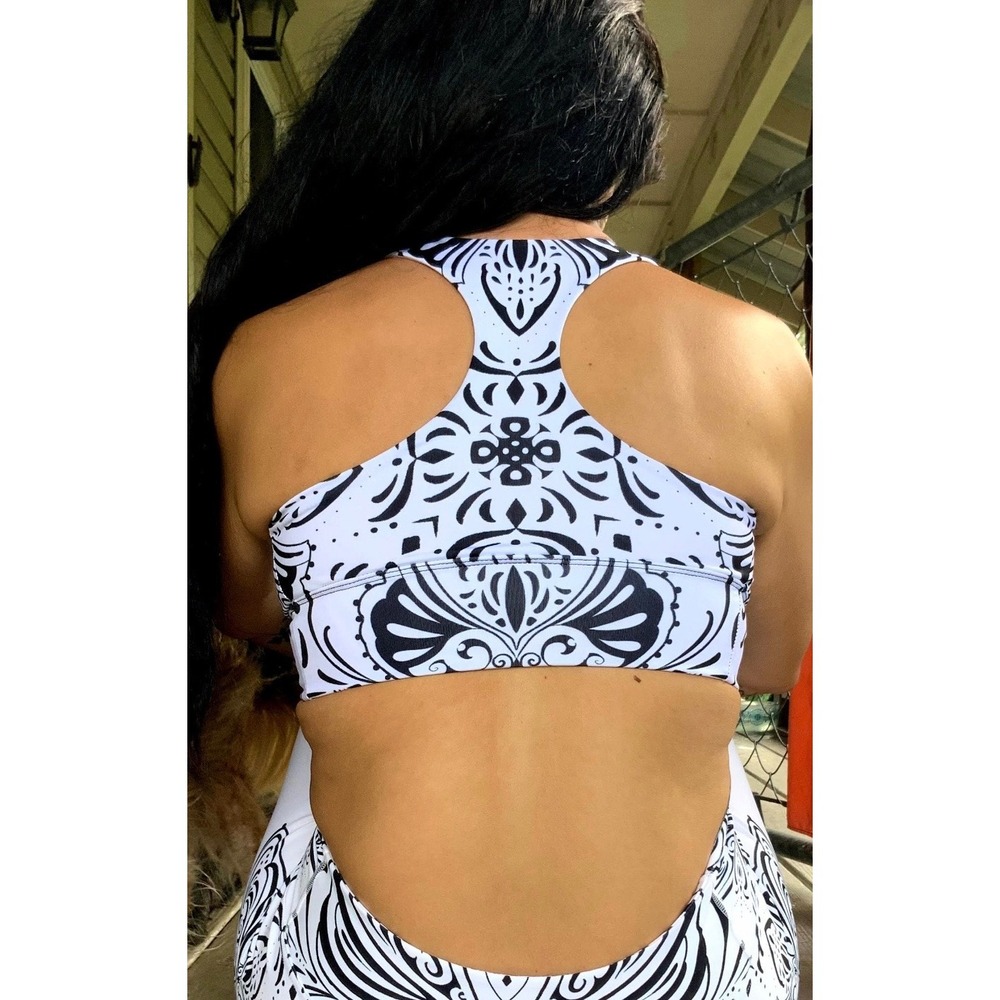 Ka'ohu Kreations Hawaii Sports Bra Olaloa Studio Yoga Activewear Medium